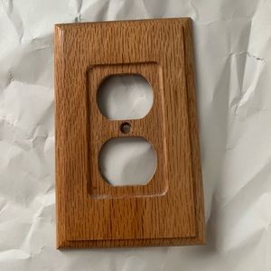 Oak Wood outlet covers - paintable. **BOGO same or less$
